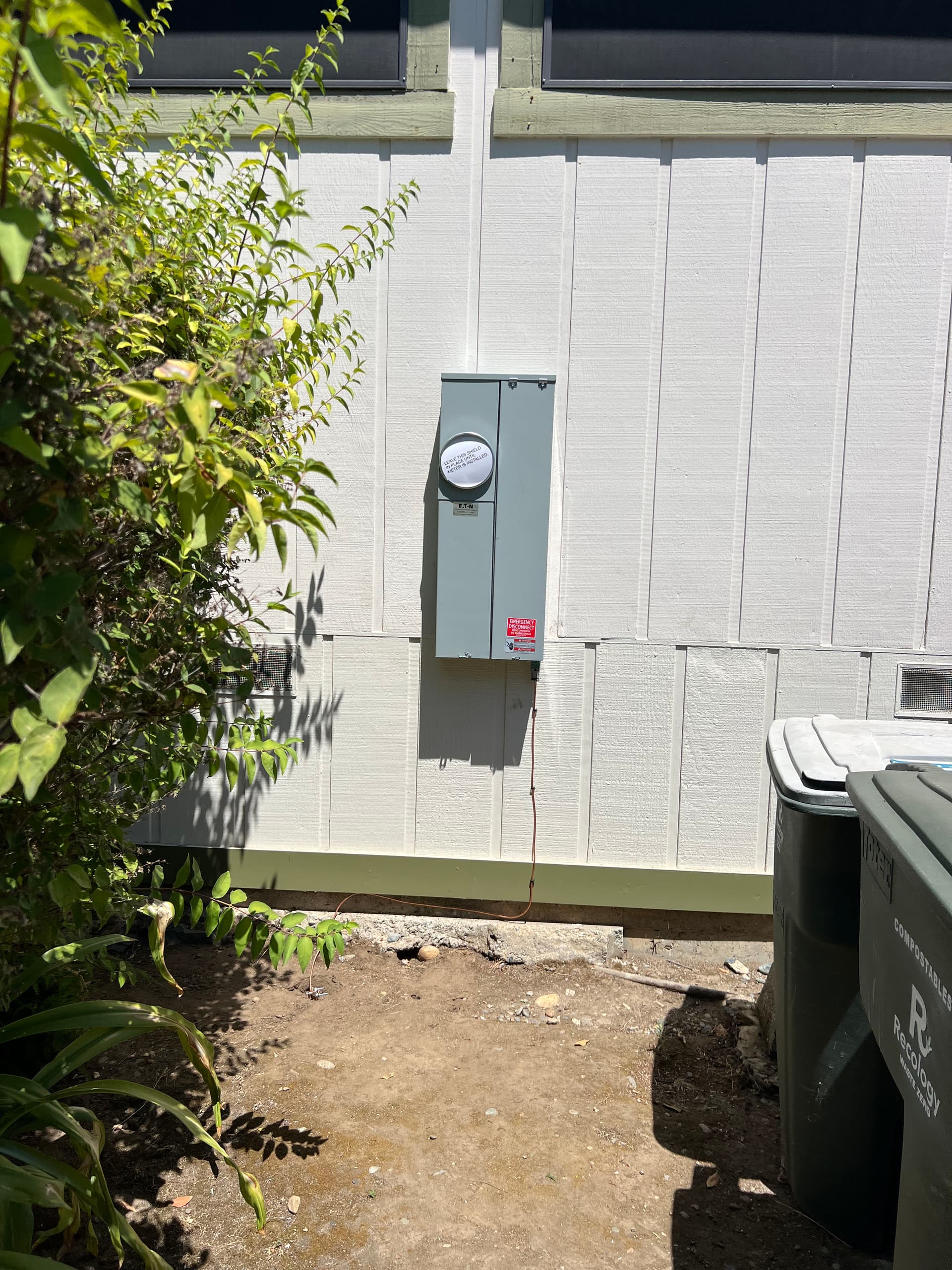 Panel Setup Ready for PG&E Underground Service Work